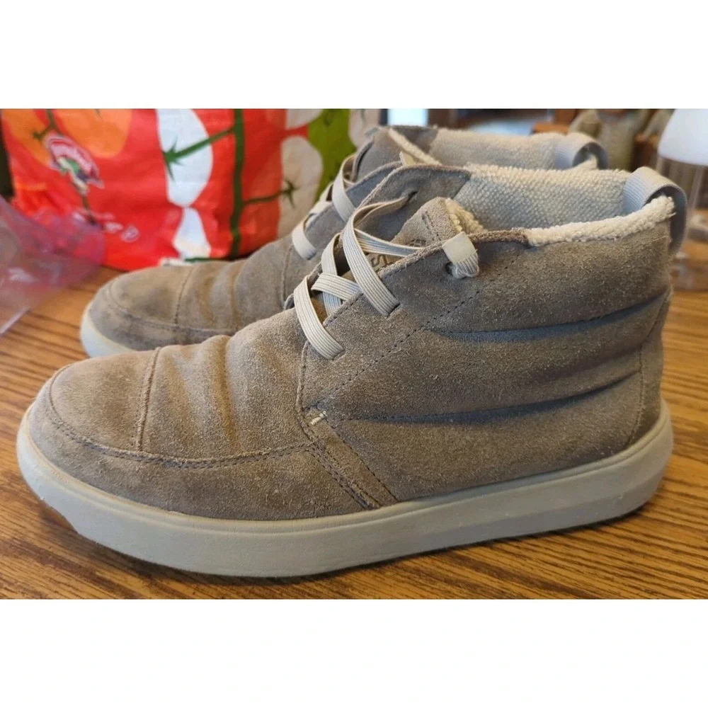 Stio Mens Colter Boot Size 8 Beige Oat Suede Ankle Pull On Winter Shoes‎ Boots